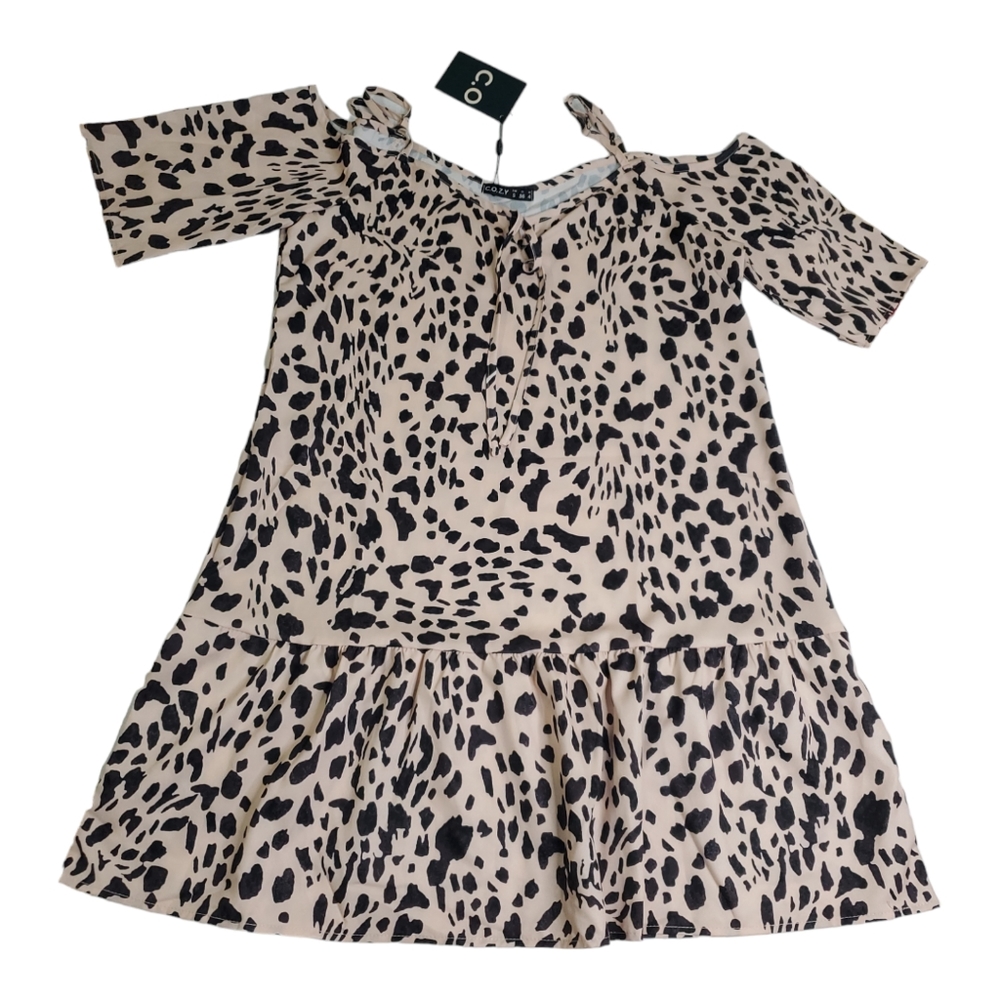 C.O.Z.Y. Cheetah Print Lounge Dress size 4